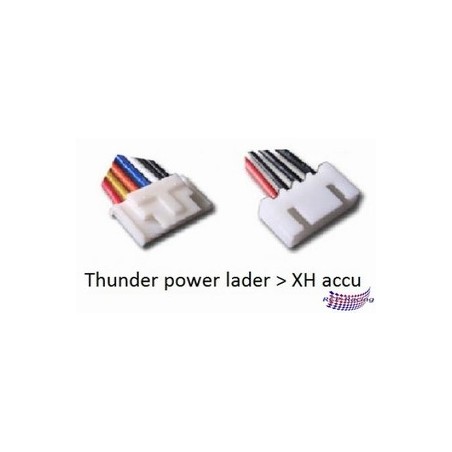 RCP-57032 - Lipo verloopkabel 2S, 15 cm, Thunder Power (lade